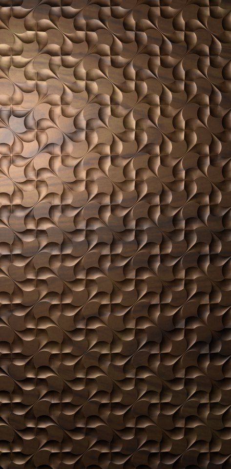 3D Wall Pannel - AW-506 Geometric Waves Modern Decorative Relief